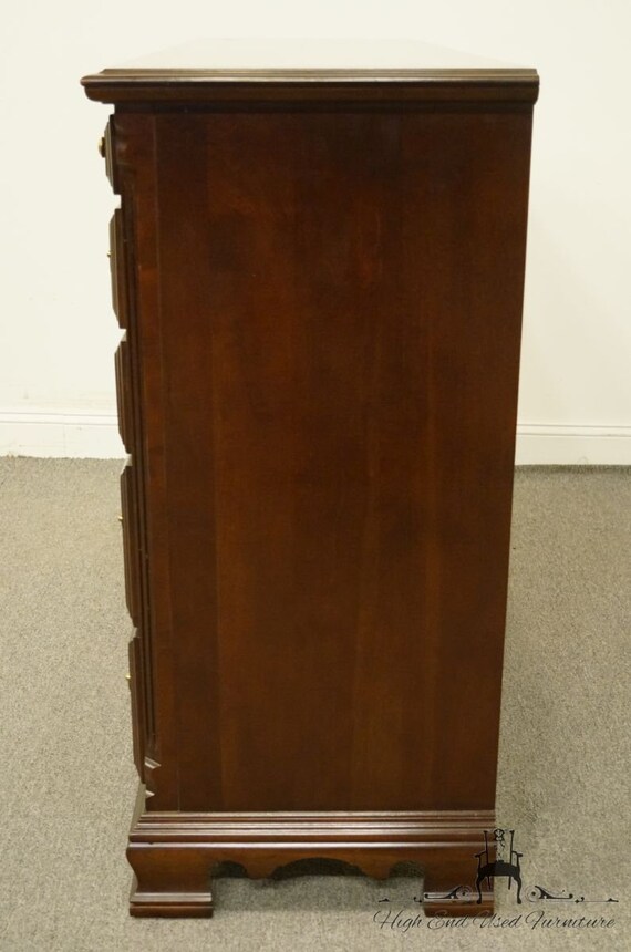 Sumter Cabinet Solid Cherry Traditional Chippendale Style 62 Double Dresser 8602