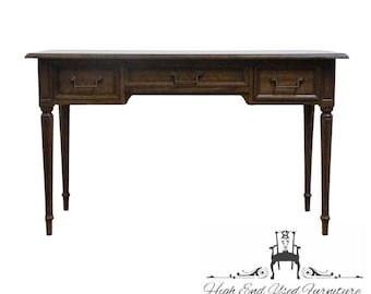 CENTURY FURNITURE Solid Walnut Italian Provincial 50" Writing Desk