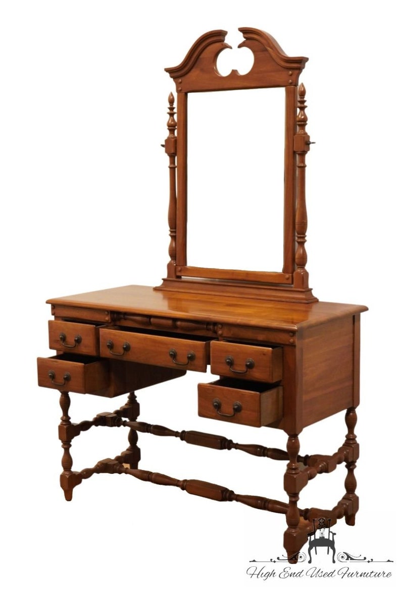 ABERNATHY FURNITURE Co. Solid Mahogany Traditional Style 42 Vanity w. Mirror 208-19 image 4
