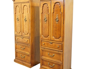 THOMASVILLE FURNITURE Caprice Collection Italian Provincial 27" Left and Right Wall Unit / Pier Cabinet Set 42911-385