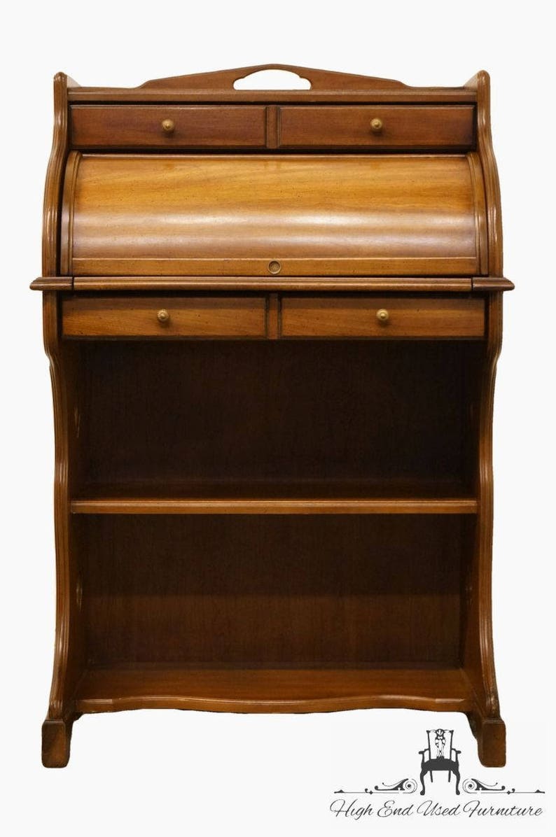 Mount Airy Ladies Cherry 27 Roll Top Secretary Desk