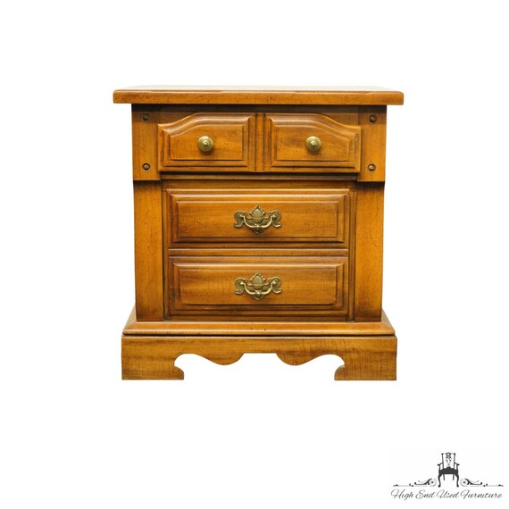 High End Rustic Colonial Style Maple 26 Three Drawer Nightstand
