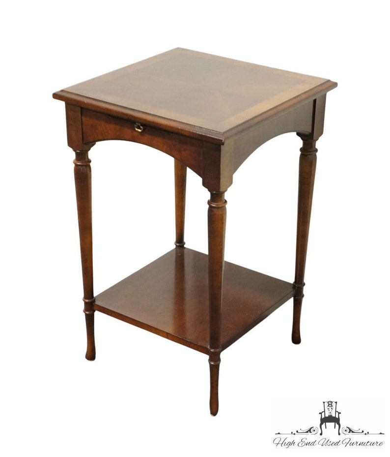LANE FURNITURE Traditional Style 15 Square Banded Bookmatched Mahogany Accent End Table 6760-25 Bild 3