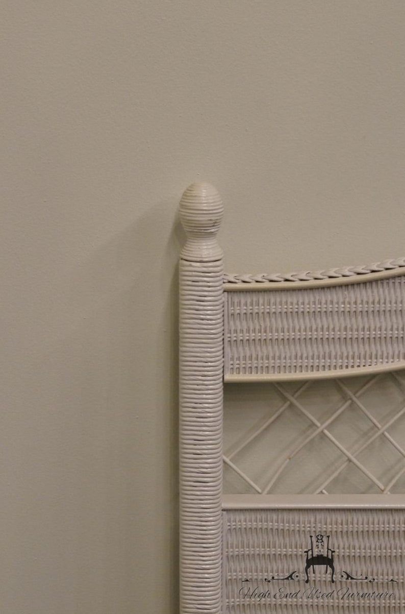 Lexington / Henry Link White Wicker Queen Size Headboard Etsy