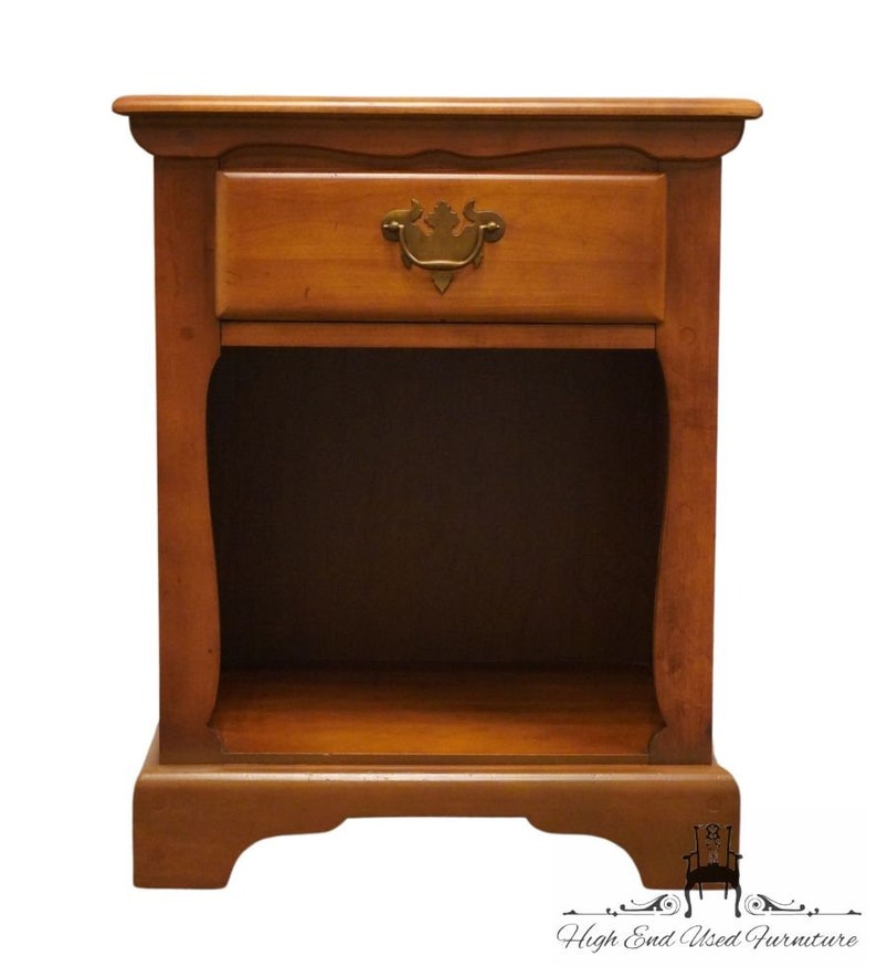 DIXIE FURNITURE Maple Valley Collection Colonial / Early American 20 Open Cabinet Nightstand 100-21 image 7