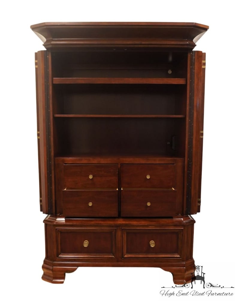 BERNHARDT FURNITURE Contemporary Traditional Martha Stewart Collection 55 Clothing Armoire 102-146B / 102-147B image 4