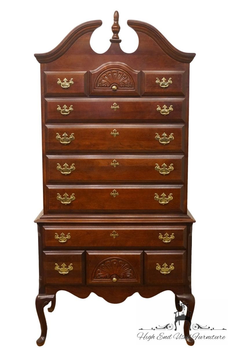 Sumter Cabinet Co Solid Cherry Queen Anne 38 Highboy Etsy