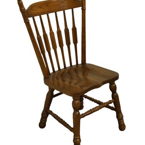 COCHRANE FURNITURE Solid Oak Country French Cattail Back Dining Chair