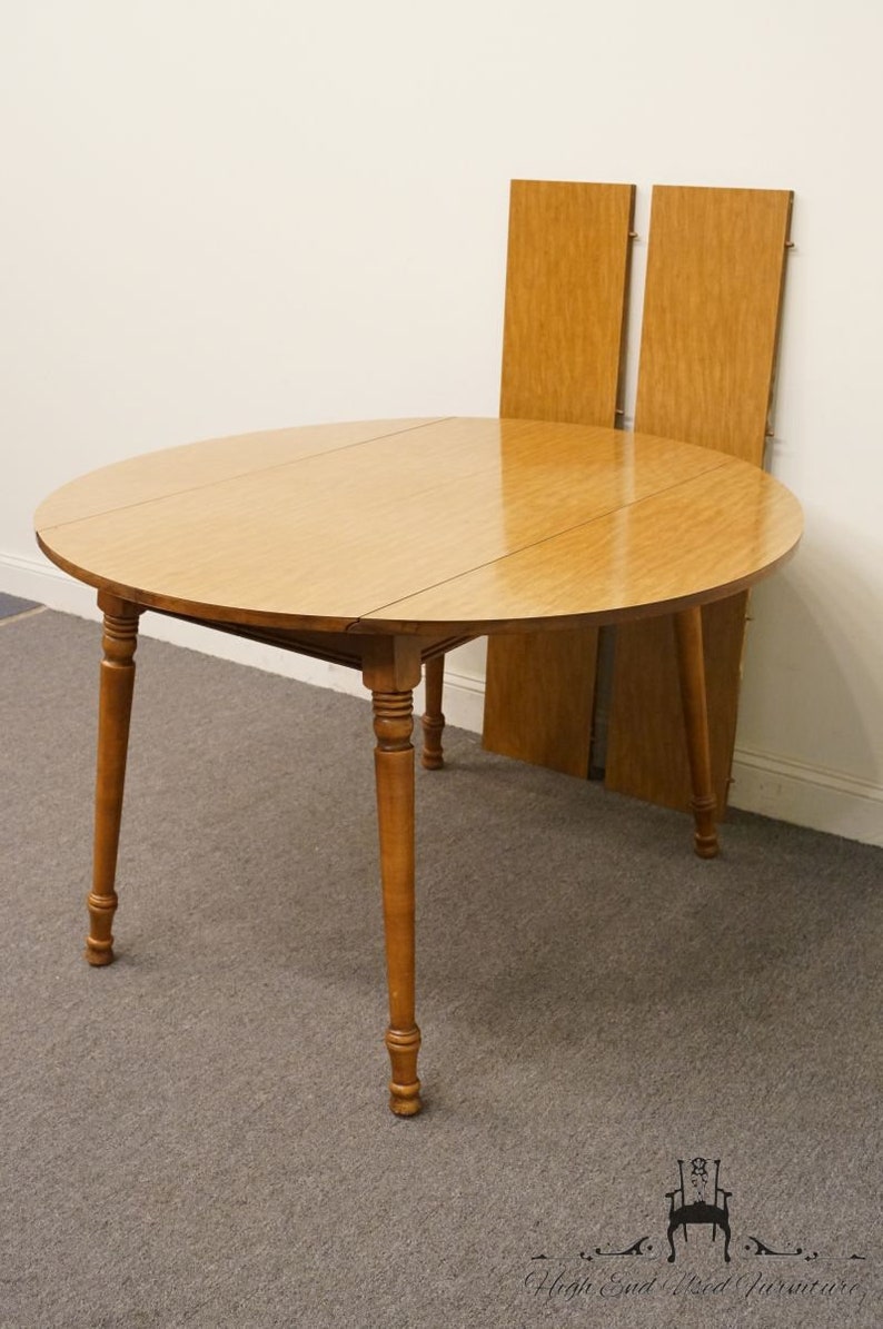 Tell City Solid Hard Rock Maple 79 Dropleaf Dining Etsy