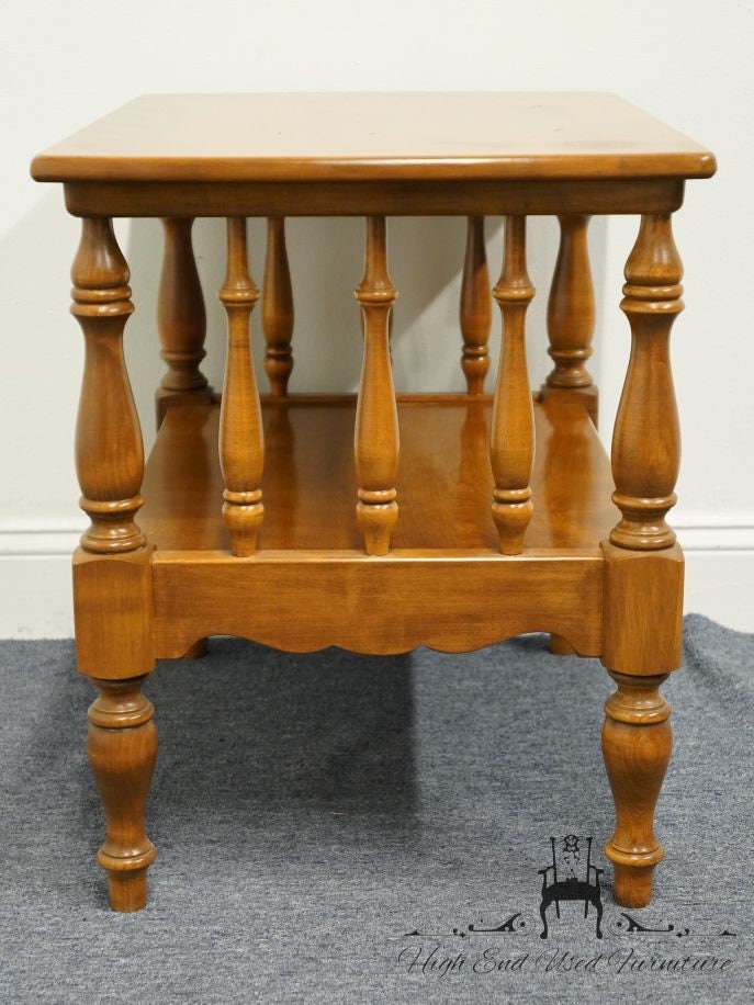 ETHAN ALLEN Heirloom Nutmeg Maple Colonial Early American 27