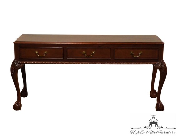 LINK TAYLOR Traditional Chippendale Style Heirloom Solid Mahogany