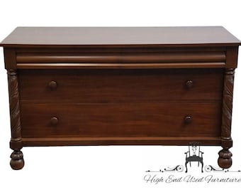 COWAN FURNITURE Chicago IL Solid Cherry Traditional Empire Style 60" Three Drawer Chest