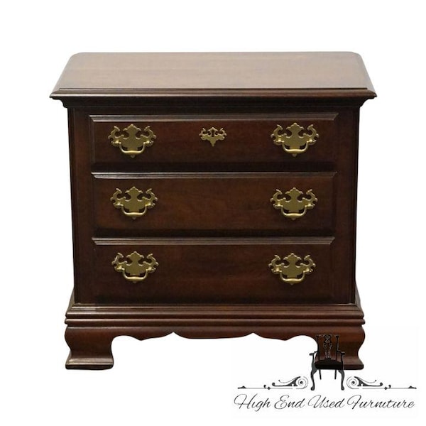 KINCAID FURNITURE Cherry Mountain III Solid Cherry Traditional Style 26" Three Drawer Nightstand 71-141
