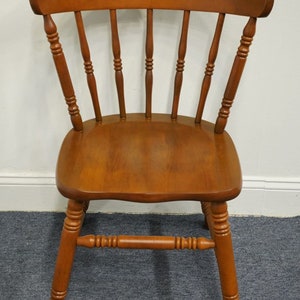 TELL CITY Solid Hard Rock Maple Colonial Early American Dining Side Chair 8018 48 Andover Finish Bild 3