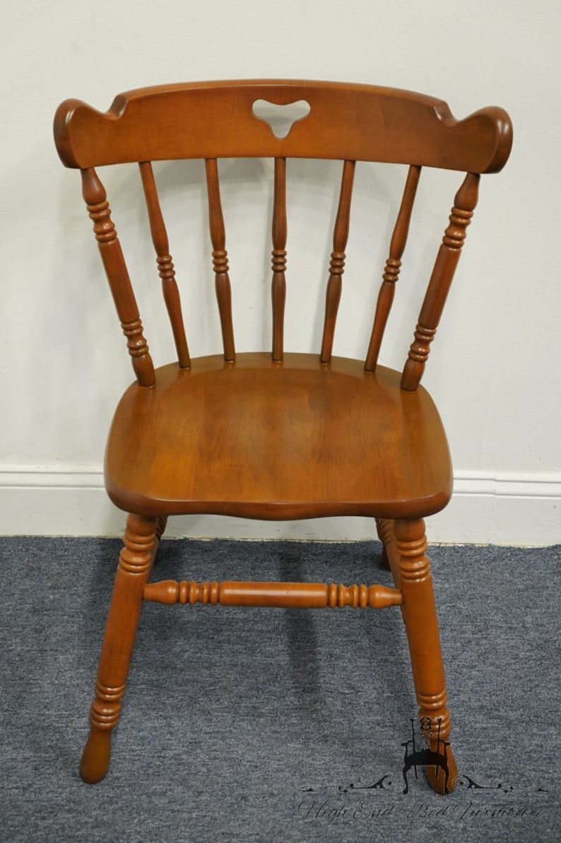 TELL CITY Solid Hard Rock Maple Colonial Early American Dining Side Chair 8018 48 Andover Finish Bild 3