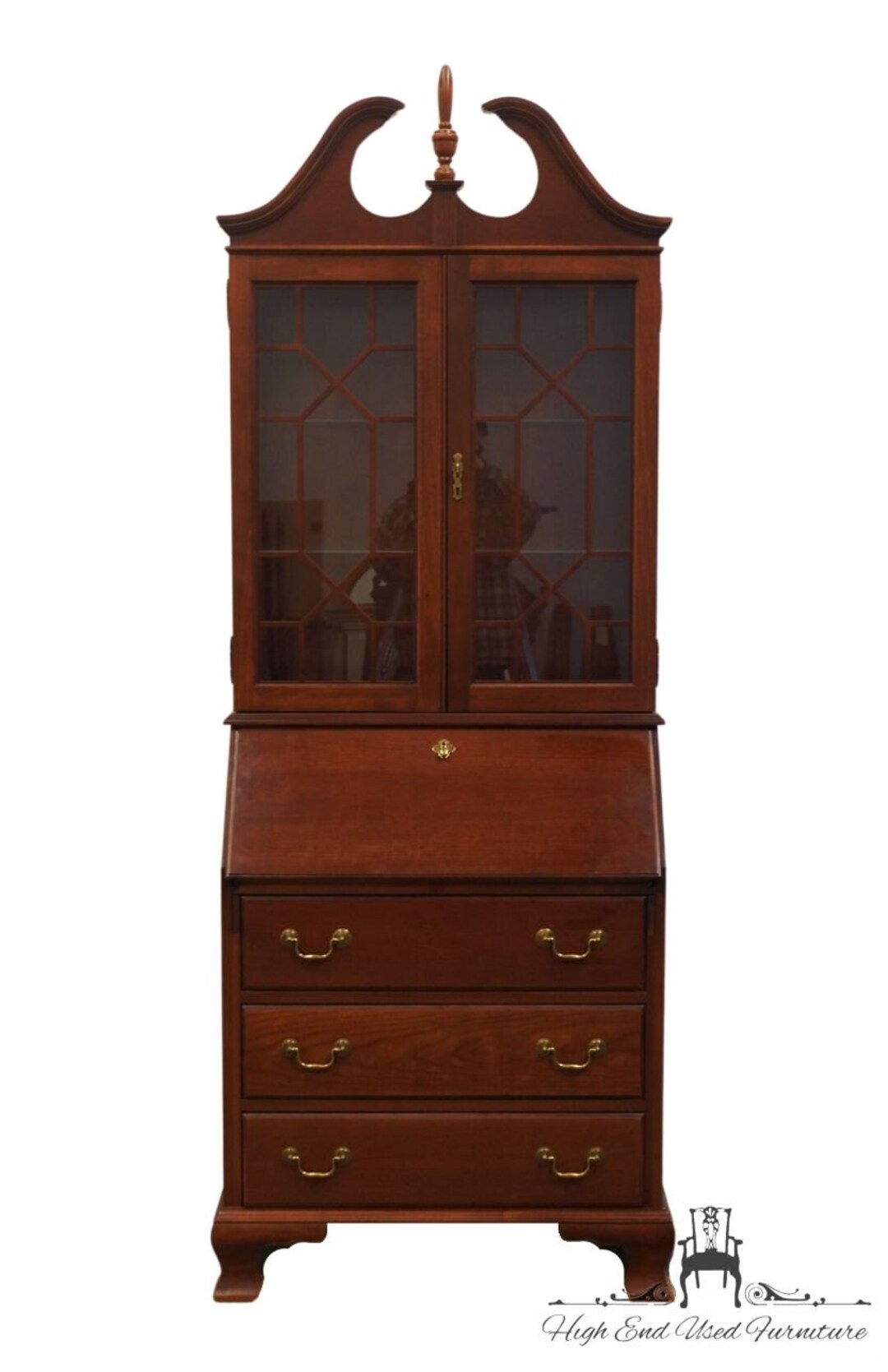 JASPER CABINET Solid Cherry Traditional Style 31 Secretary Desk W ...
