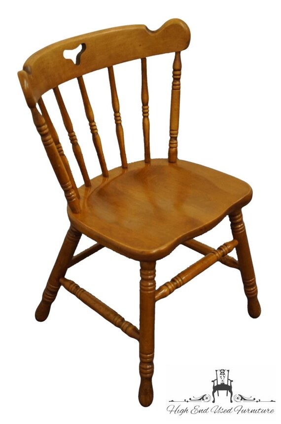 Tell City Furniture Colonial Style Hard Rock Maple Spindle Etsy