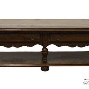 ETHAN ALLEN Royal Charter Solid Oak 60&quot; Accent Coffee Table 16-8010
