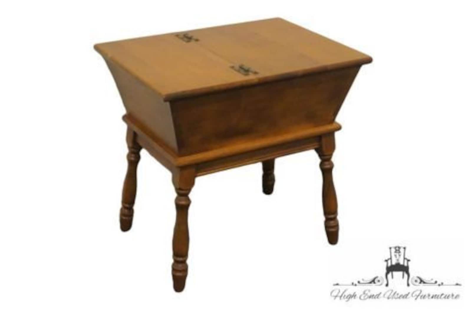HEYWOOD WAKEFIELD Old Colony Maple Dough Box End Table Etsy