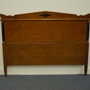 VINTAGE ANTIQUE Asian Inspired Mid Century Modern Full Size Headboard 1451