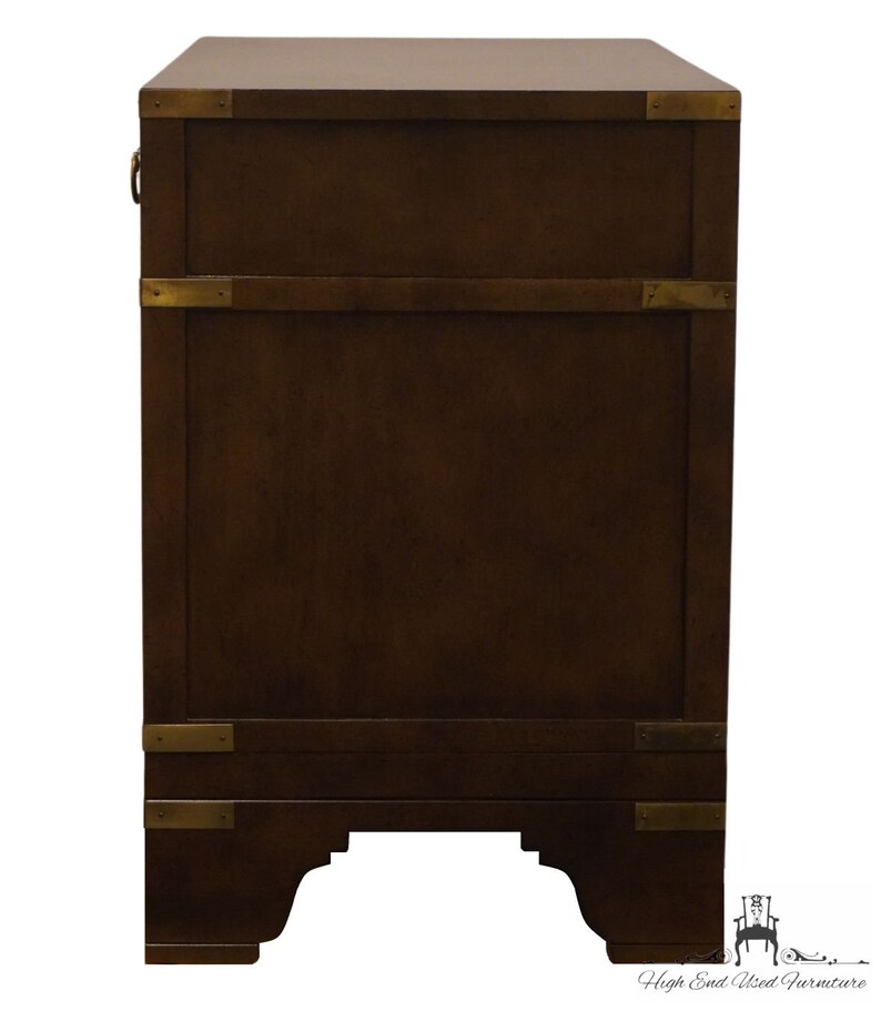 BAKER FURNITURE Asian Chinoiserie 32 Three Drawer Cabinet Nightstand image 8