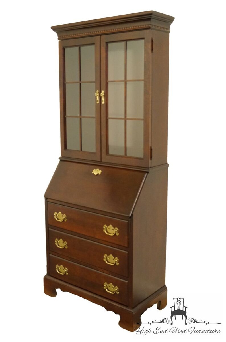 Jasper Cabinet Solid Cherry 32 Secretary Desk W Display Etsy