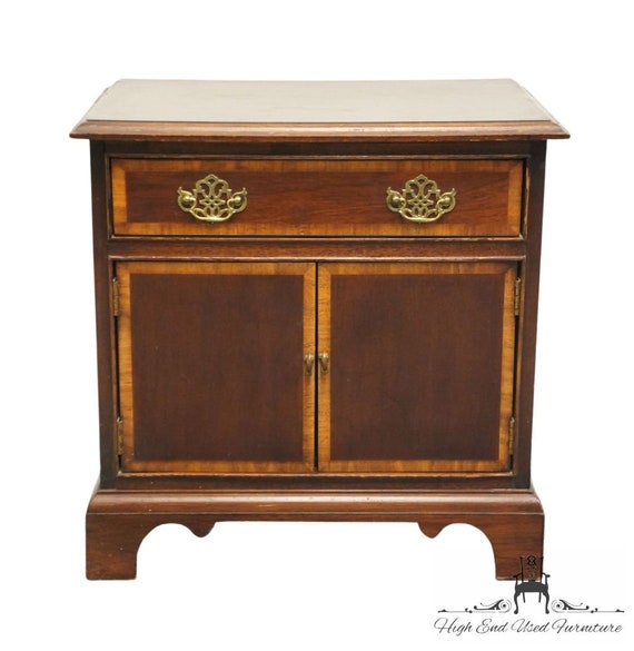AMERICAN OF MARTINSVILLE　チェスト　ナイトスタンド MCM American of Martinsville Travertine Topped Nightstand
