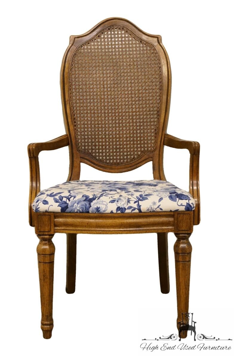 Thomasville Furniture Tapestry Collection Cane Back Dining Arm Chair 15221 861 862