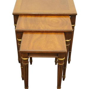 MEUBLES HERITAGE Italien Néoclassique Style Toscan Accent Nesting End Tables 18-572-69 image 1