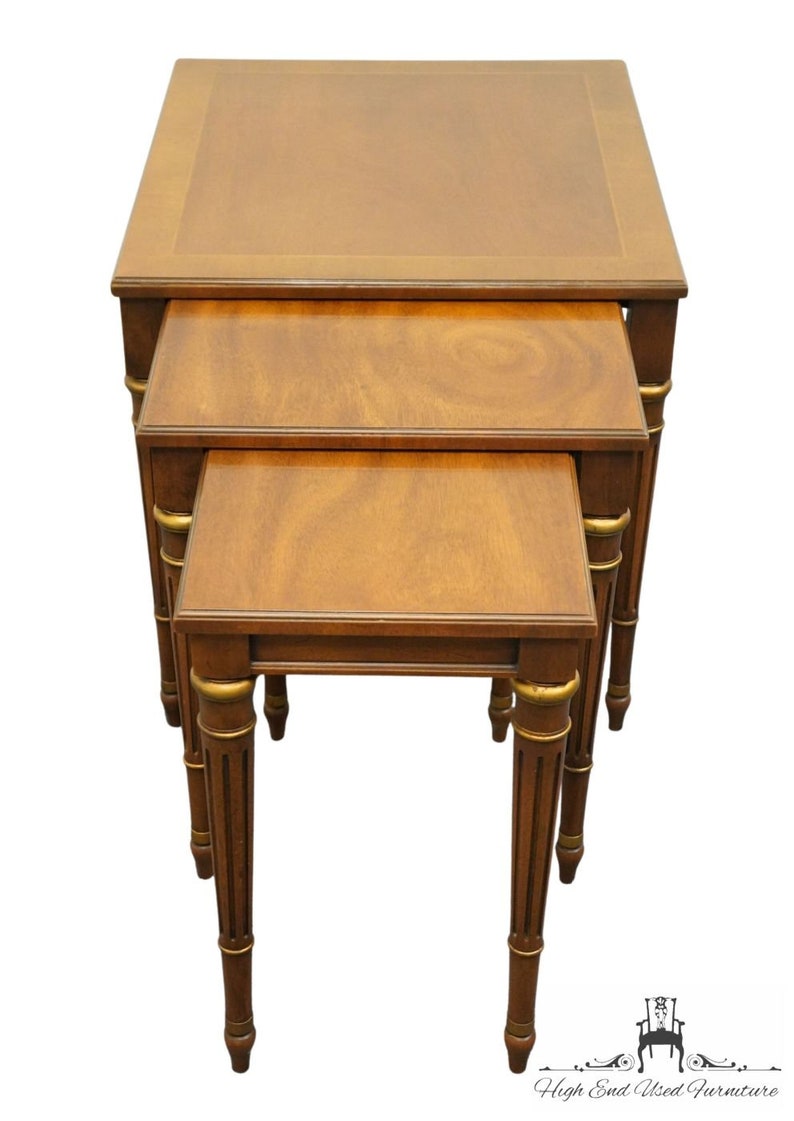 MEUBLES HERITAGE Italien Néoclassique Style Toscan Accent Nesting End Tables 18-572-69 image 1