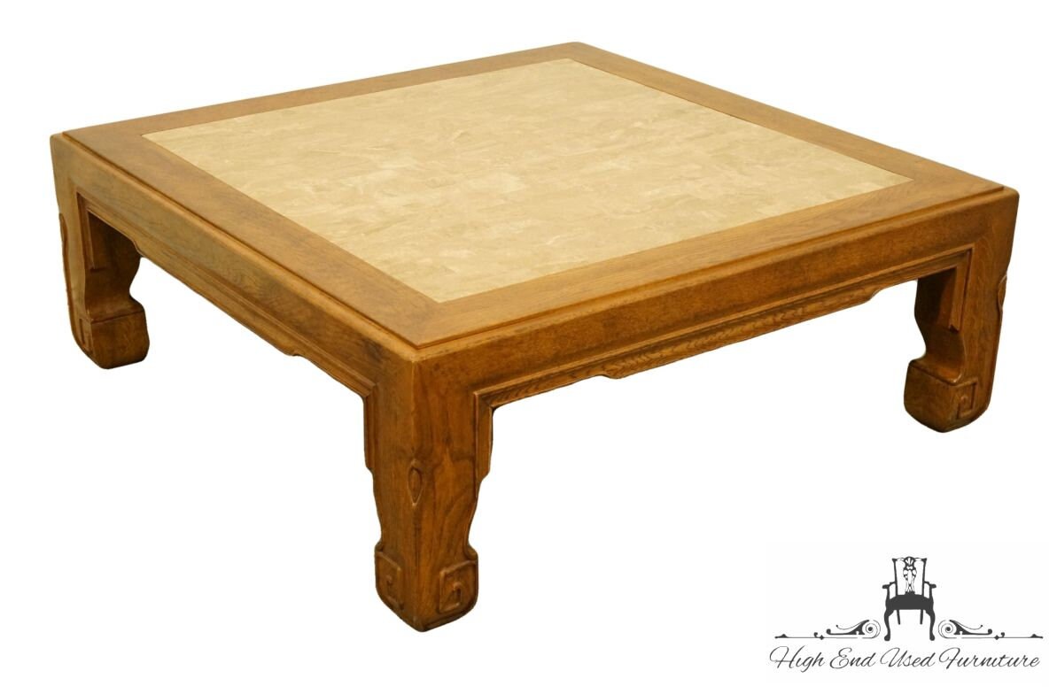 High End Asian Inspired Contemporary Walnut 44 Square Etsy