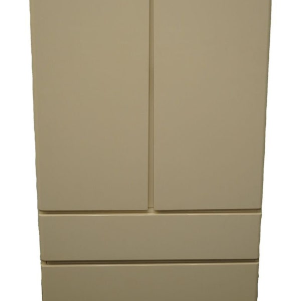 Lane Furniture Allure Collection Lacquered Cream / Off White Contemporary Modern 36" Media Armoire 224-12