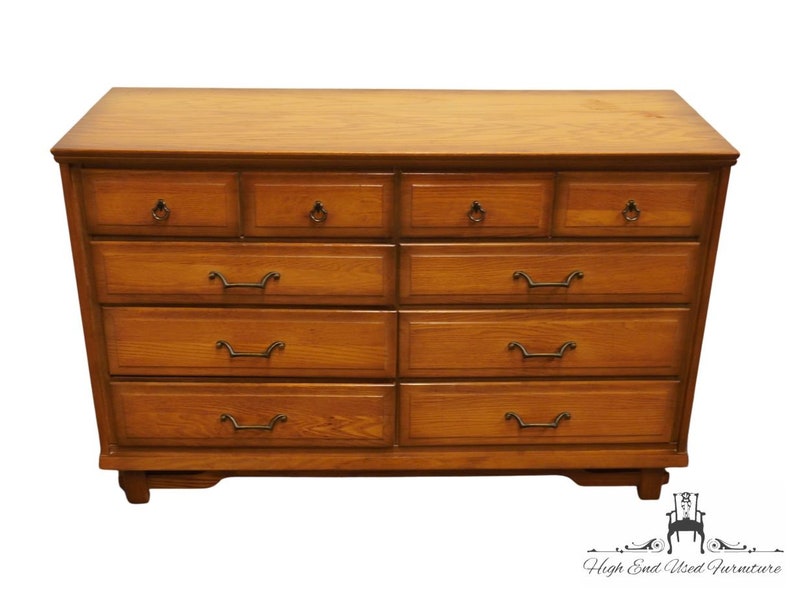 SUMTER CABINET Solid Pecan Rustic Country French 52 Double Dresser image 3