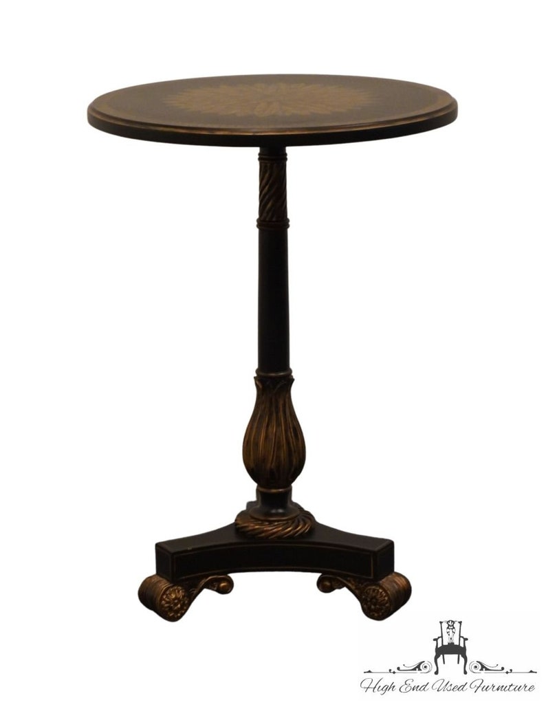 MAITLAND SMITH Handmade Contemporary Modern 21 Round Accent End / Lamp Table 3230-657 image 2