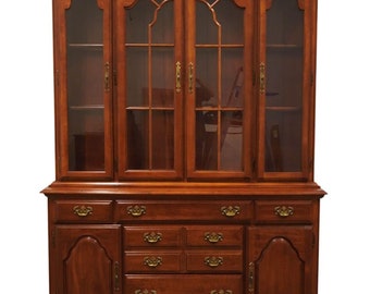 AMERICAN DREW Cherry Grove Traditional Style 60" Buffet w. Lighted Display China Cabinet 76-814 / 76-815