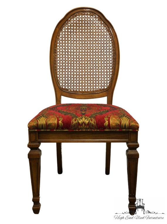 BERNHARDT FURNITURE Italian Provincial Style Cane Back Dining Side