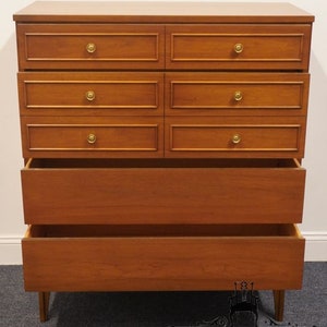 DIXIE FURNITURE MCM Mid Century Modern Style 38 Chest of Drawers 170-7 14215 image 3