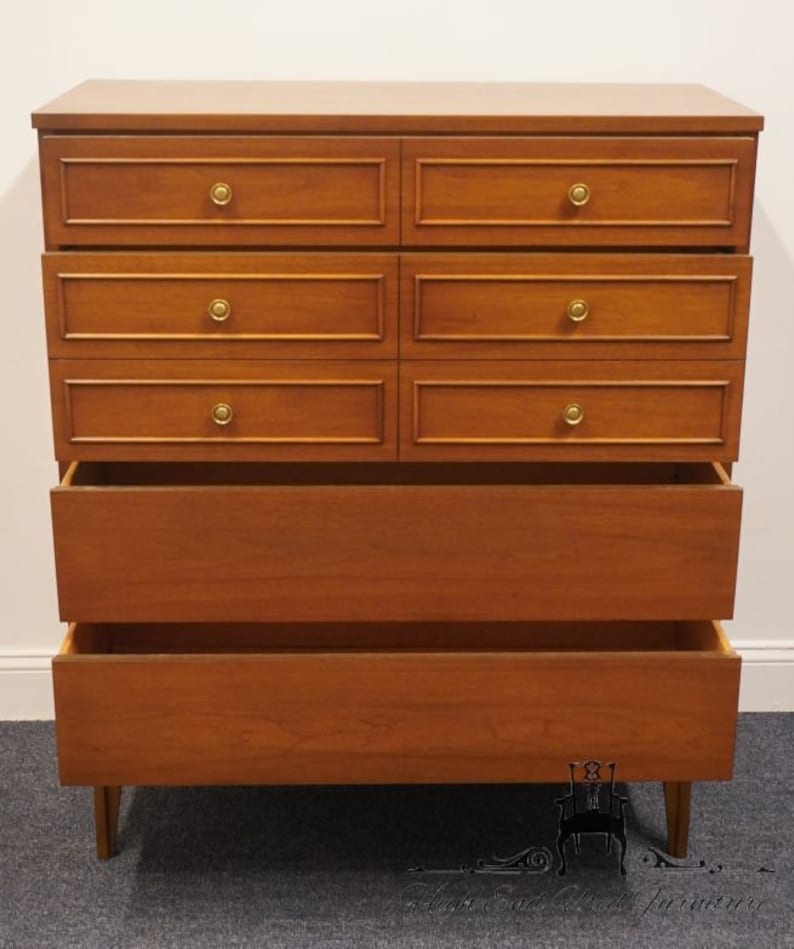 DIXIE FURNITURE MCM Mid Century Modern Style 38 Chest of Drawers 170-7 14215 image 3