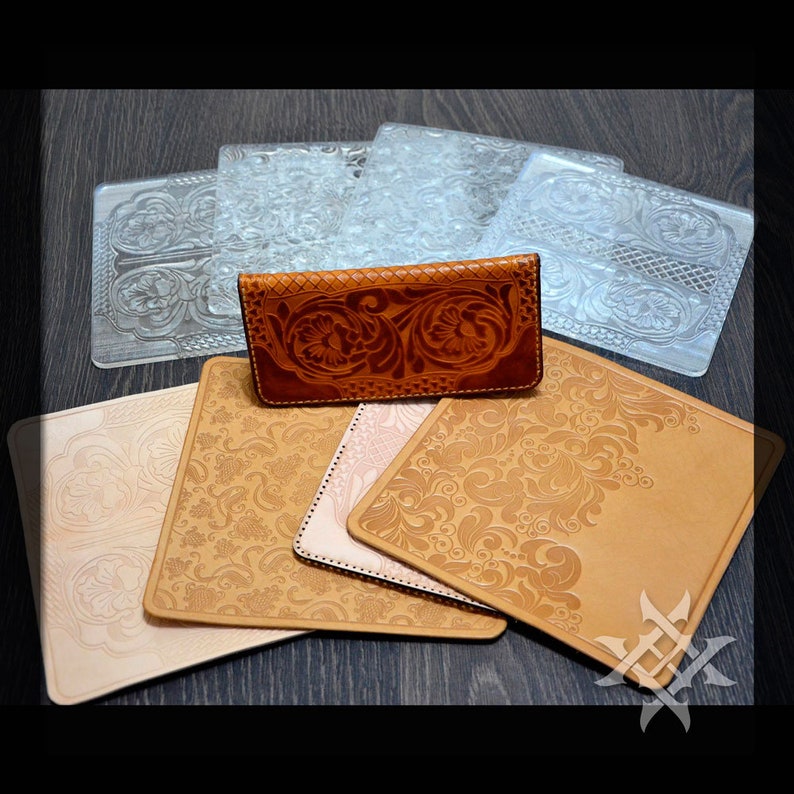 SHERIDAN Style Leather Embossing Plate 9 designs for stamping Etsy
