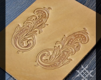 Stamping Veg Tan Tooling Leather #3 SHERIDAN STYLE LeatherCraft Embossing Plate Stamping Veg Tan Tooling Leather #3 SHERIDAN STYLE LeatherCraft Embossing Plate