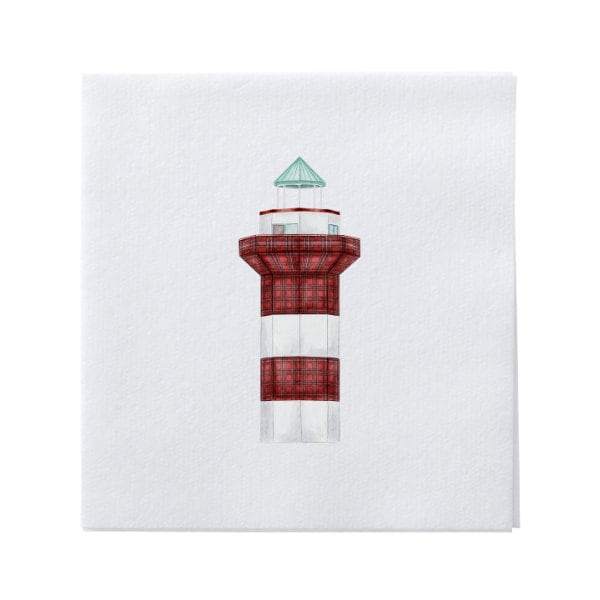 Heritage Golf Party, Golf Party Napkin, Golf Napkin, Plaid Golf Napkin, Hilton Head Golf, Hilton Head Lighthouse, Heritage Golf Viewing