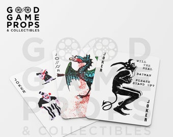TDK | Joker (Heath Ledger) Spielkarten Prop Replica Set #2 | Bildschirmgenau
