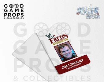 Dexter | Dexter: New Blood | Jim Lindsay's (Dexter Morgan) Fred's Fish & Game ID Badge Prop Replica | PVC Card | Screen Accurate