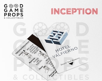 Inception | Hotel Valfierno Key Card Prop Replica | 2-Sided | PVC | 100% Screen Accurate