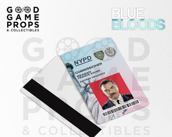 Blue Bloods | Commissioner Frank Reagan NYPD ID Badge Prop Replica | 2-Sided | PVC