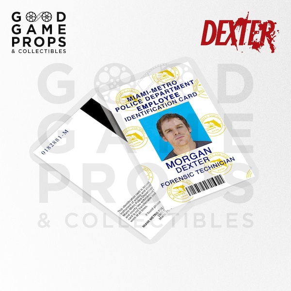 Dexter | Miami-Metro ID Badge Prop Replica | 2-Sided | Printed/Laminated | 100% Screen Accurate