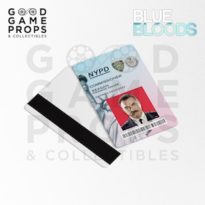 Blauw Bloed | Commissaris Frank Reagan NYPD ID Badge Prop Replica | 2-zijdig | PVC