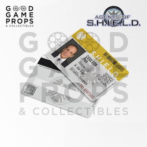 Agents of S.H.I.E.L.D. | Agent ID Badge Prop Replica | Set, Individual OR Custom | PVC | 2-Sided | 100% Screen Accurate
