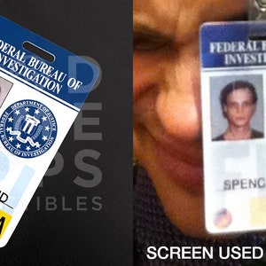 Criminal Minds FBI ID Badge Prop Replica PVC Screen Accurate image 8