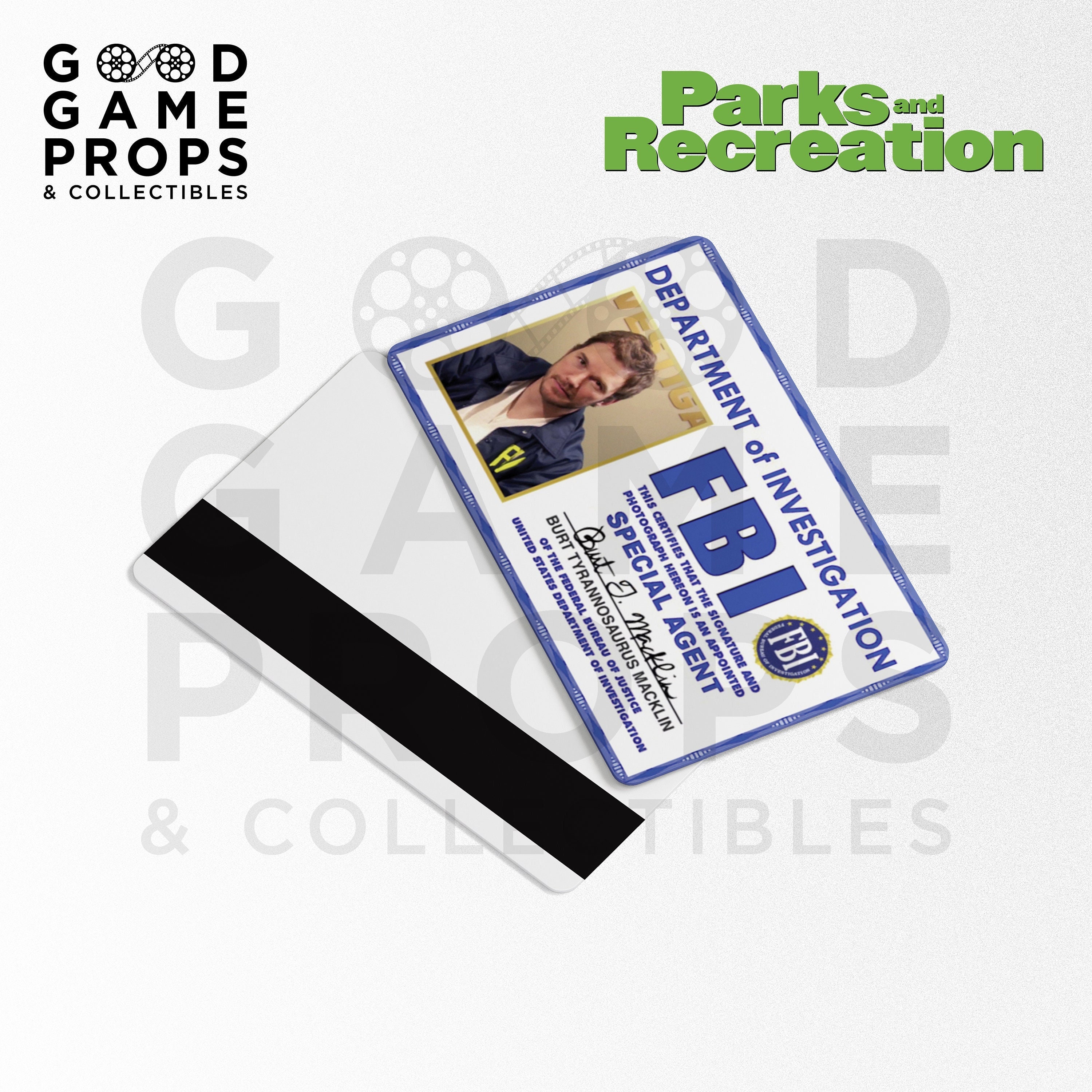Parks and Recreation Andy Dwyer / Burt Macklin FBI ID Badge - Etsy UK